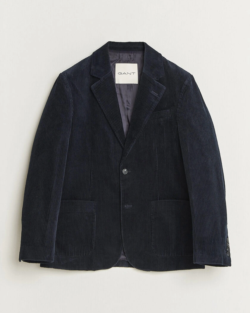 Gant Corduroy Blazer Evening Blue – Blå
