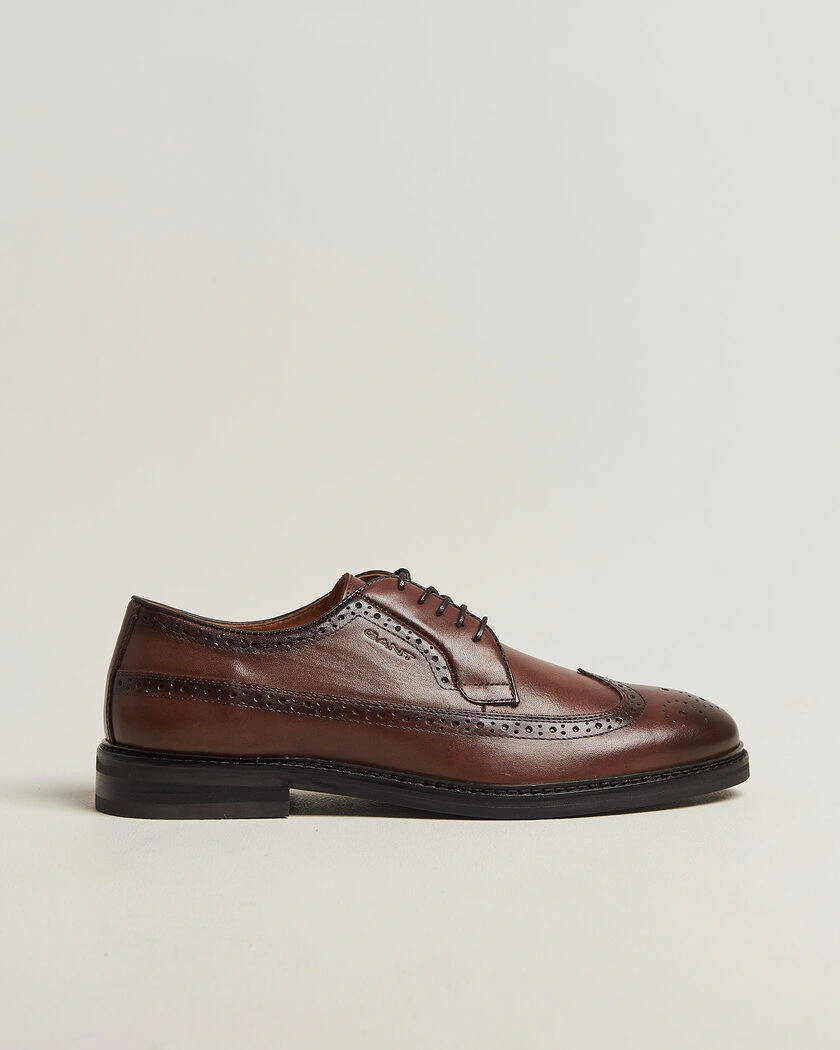 Gant Bidford Leather Brogues Cognac – Brun