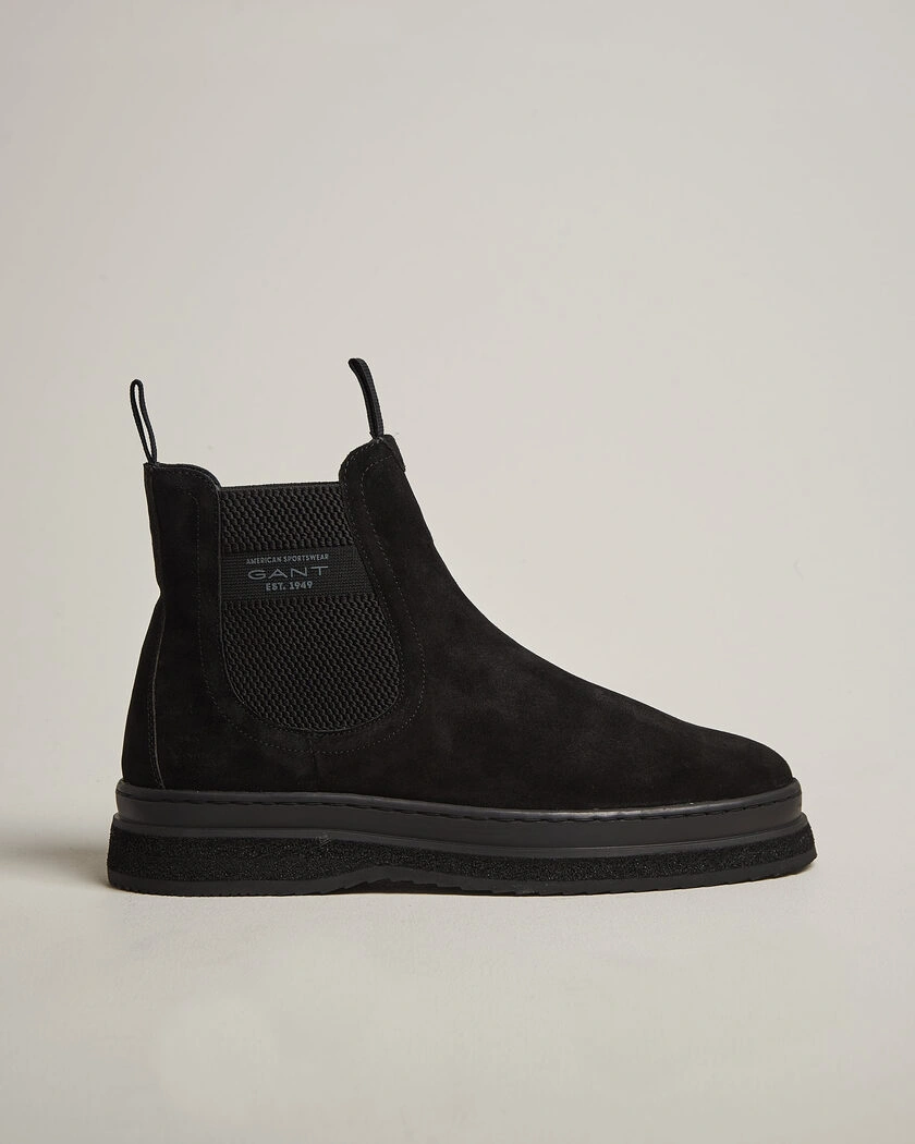 Gant Blistown Shearling Suede Chelsea Boot Black – Svart