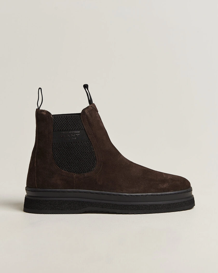 Gant Blistown Shearling Suede Chelsea Boot Espresso Brown – Brun
