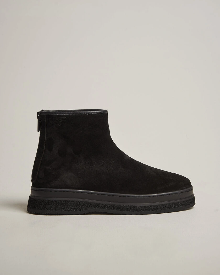 Gant Blistown Shearling Suede Curling Boot Black – Svart