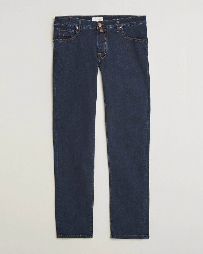 Jacob Cohën Nick Slim Fit Rinse Wash Stretch Jeans Dark Blue – Blå
