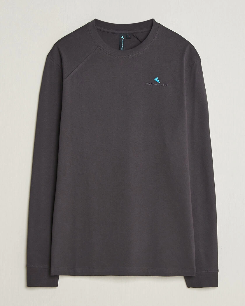 Klättermusen Root Long Sleeve Logo T-Shirt Raven – Svart