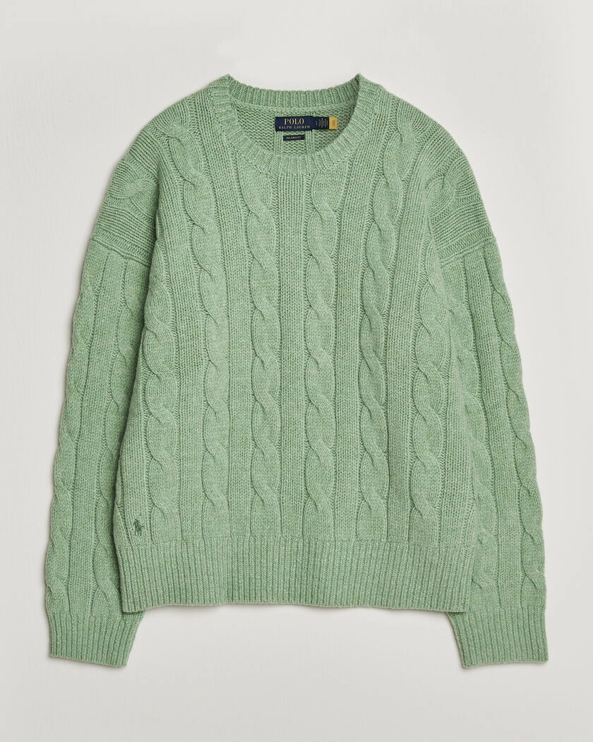 Polo Ralph Lauren Exploded Cabel Sweater Sprouting Green – Grön