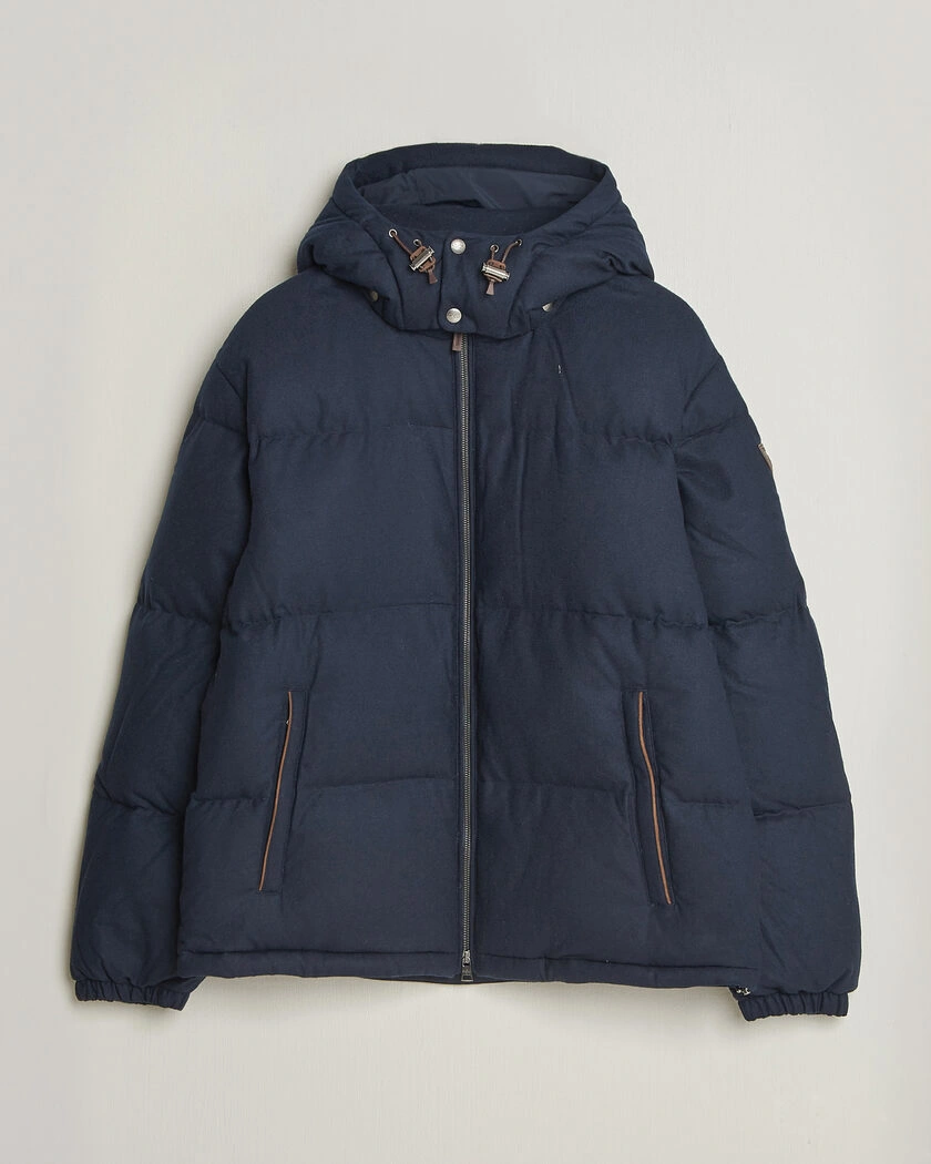Polo Ralph Lauren Woven Puffer Jacket Collection Navy – Blå