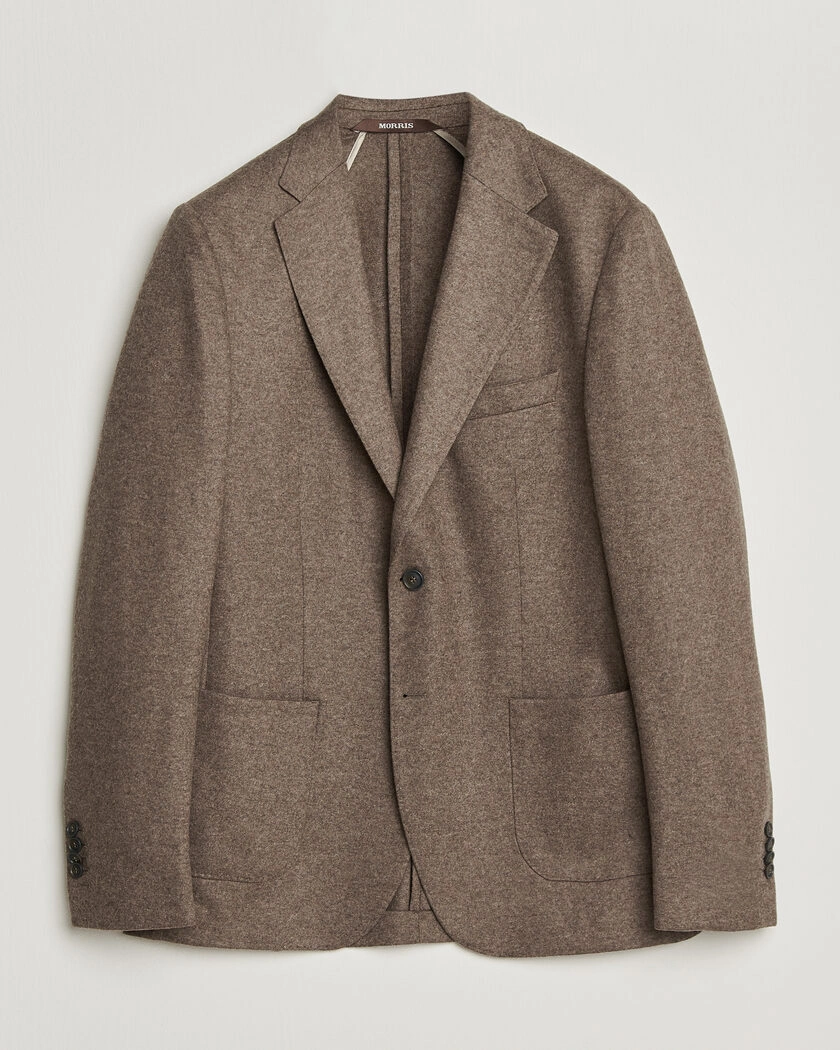 Morris Wool Jersey Blazer Brown – Brun