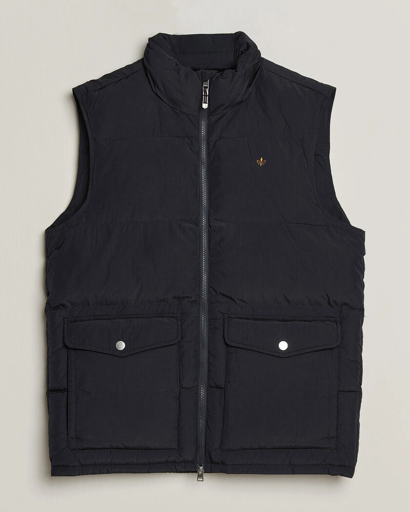 Morris Lennox Puffer Vest Blue – Blå