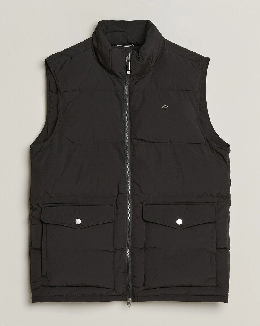 Morris Lennox Puffer Vest Black – Svart