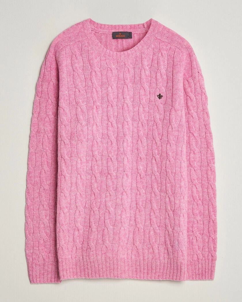 Morris Archard Cable Sweater Pink – Rosa