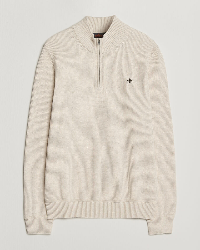Morris Colin Half Zip Khaki – Beige
