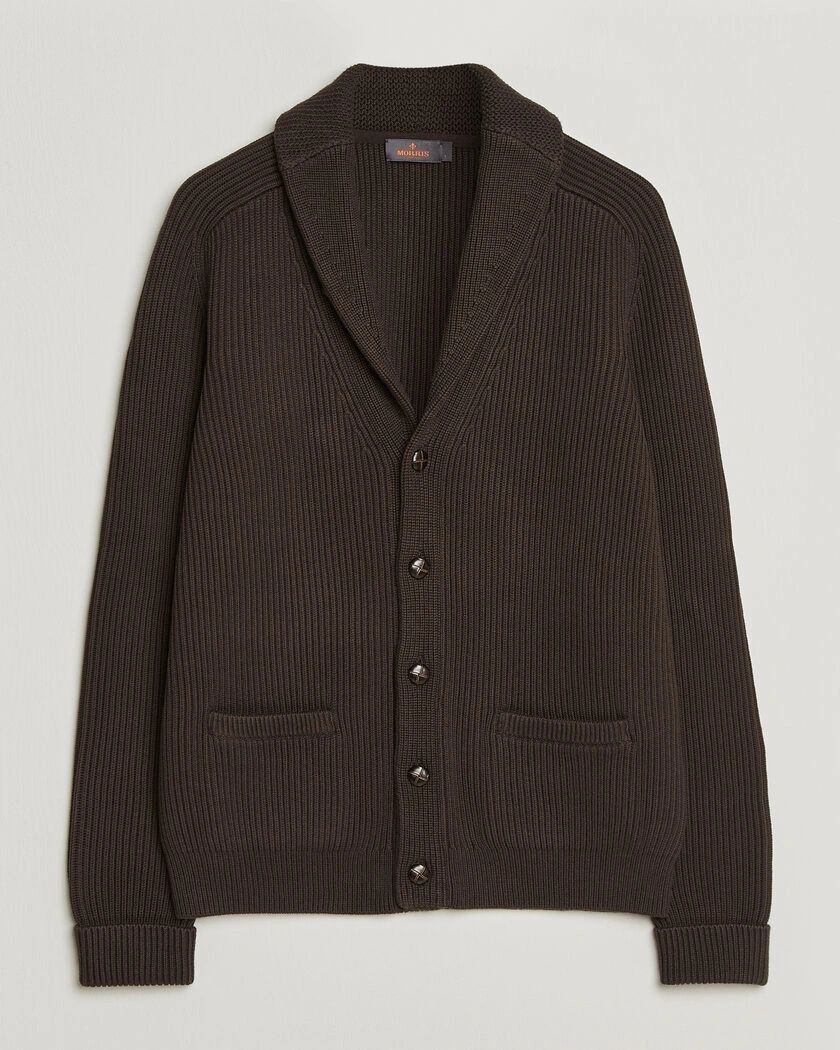 Morris Brayden Shawl Cardigan Brown – Brun