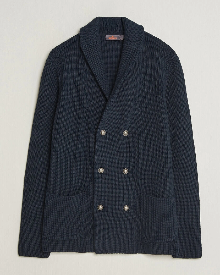 Morris Brayden DB Shawl Cardigan Navy – Blå