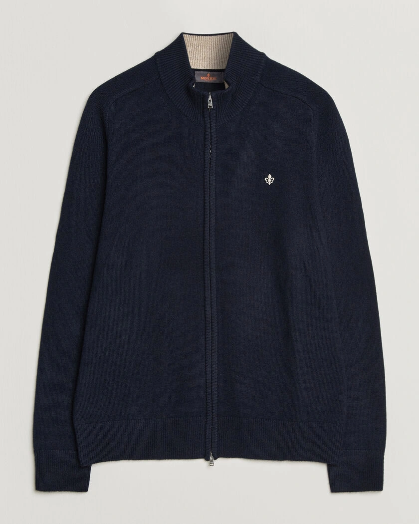 Morris Hertford Zip Cardigan Navy – Blå