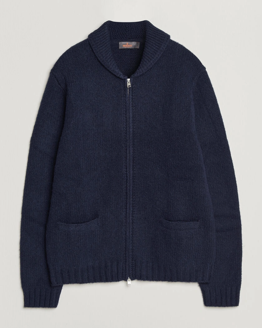 Morris Boyd Zip Cardigan Navy – Blå
