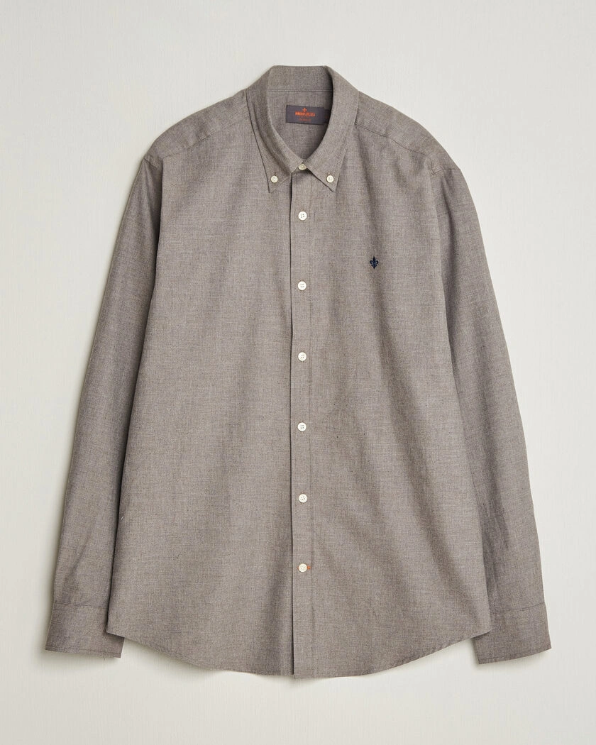 Morris Watts Flannel Shirt Grey – Grå