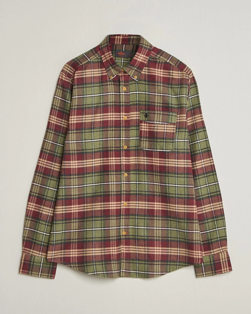 Morris Flanell Big Check Shirt Green – Grön