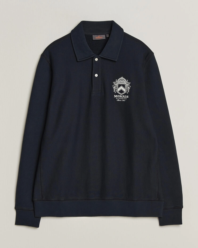 Morris Winston Polo Sweatshirt Old Blue – Blå