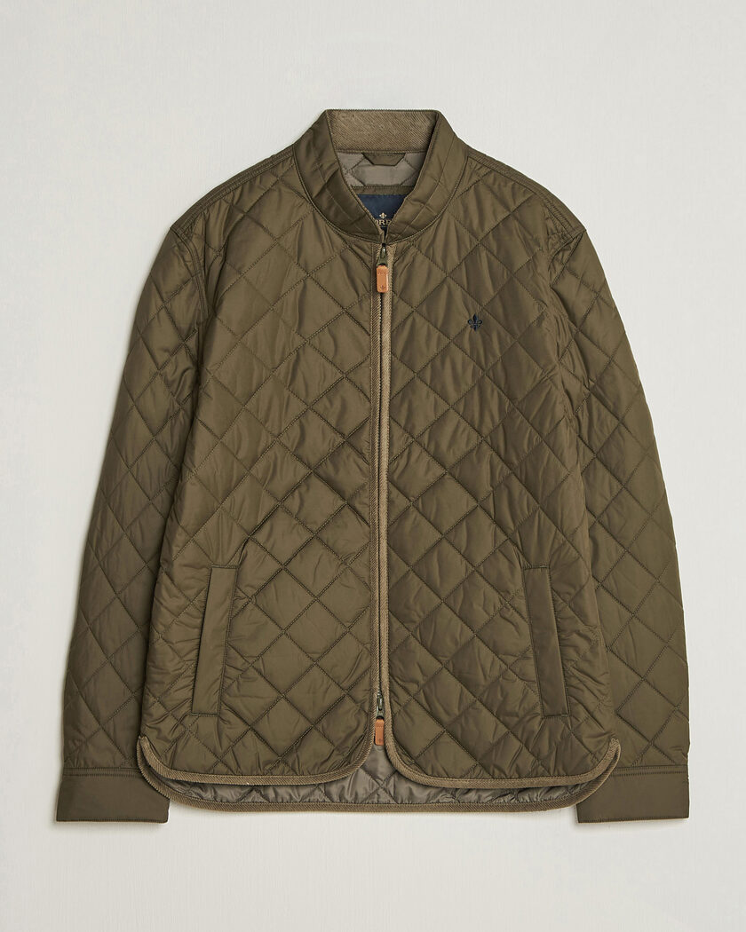 Morris Teddy Quilted Jacket Olive – Grön