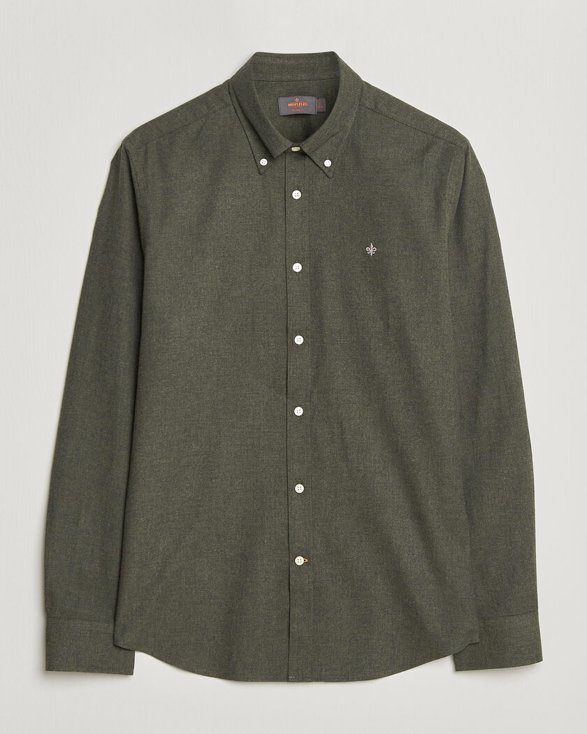 Morris Watts Flannel Shirt Olive – Grön