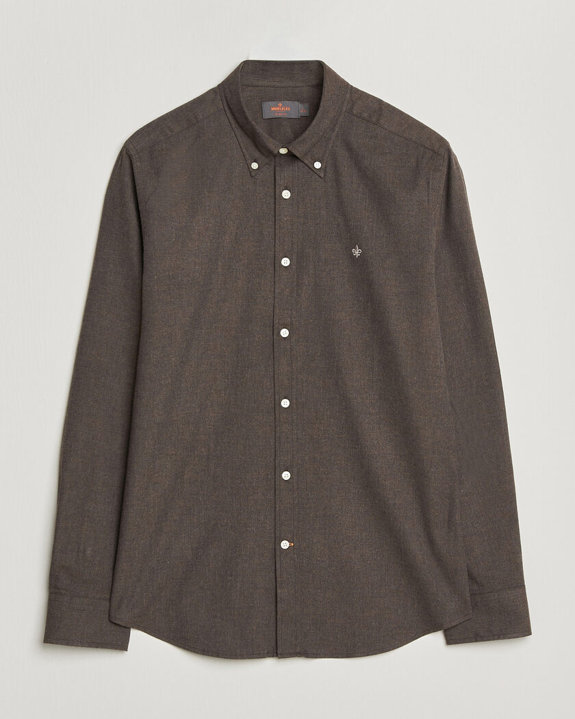 Morris Watts Flannel Shirt Brown – Brun