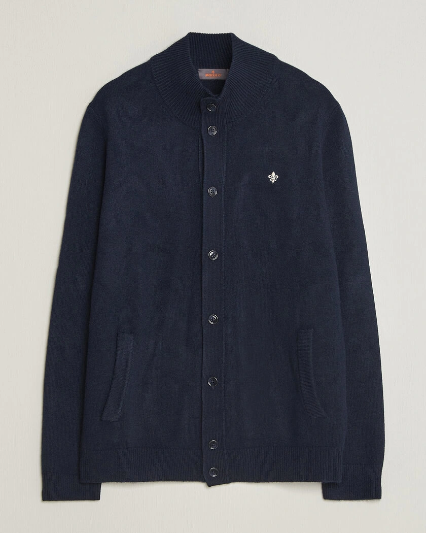 Morris Hertford Button Cardigan Navy – Blå