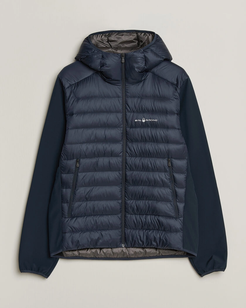 Sail Racing Spray Down Hooded Hybrid Jacket Dark Navy – Blå