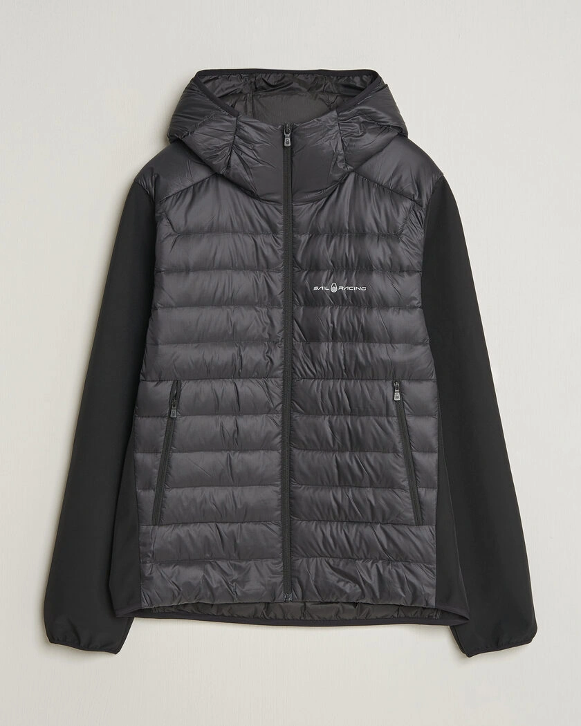Sail Racing Spray Down Hooded Hybrid Jacket Carbon – Svart