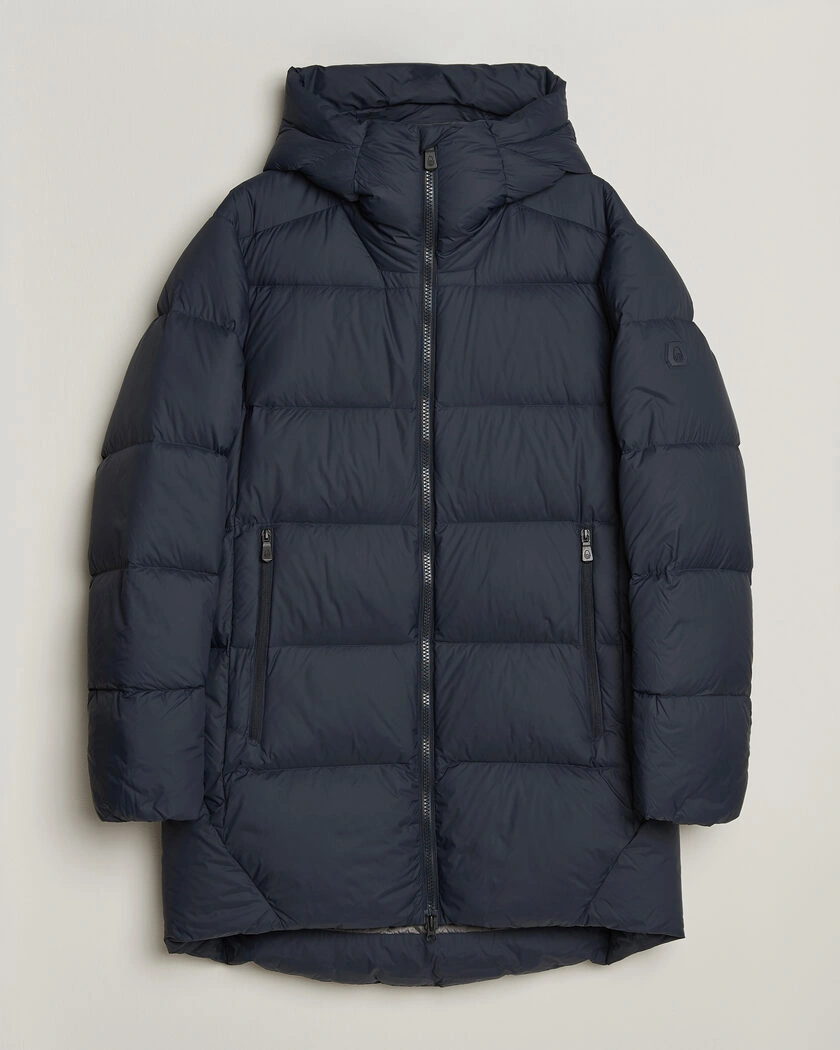 Sail Racing Cloud Down Hooded Parka Dark Navy – Blå