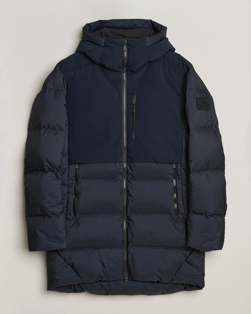 Sail Racing Polar Down Hooded Parka Dark Navy – Blå