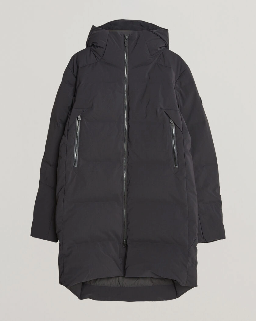 Sail Racing Arc Down Hooded Parka Carbon – Svart