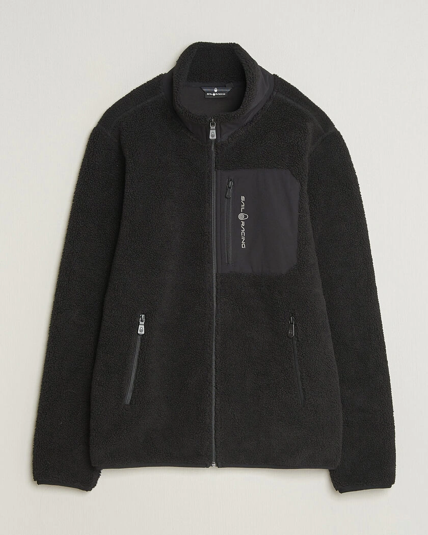 Sail Racing Bowman Pile Full Zip Carbon – Svart