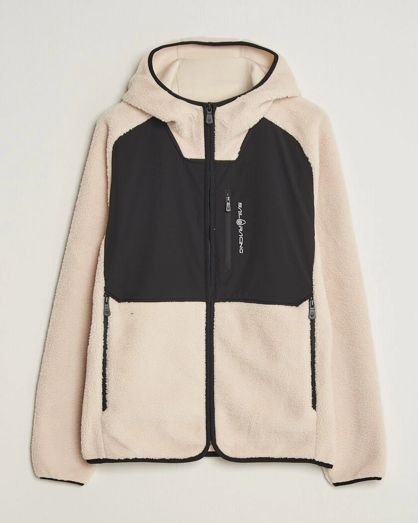 Sail Racing Patrol Pile Full Zip Hoodie Ivory – Vit