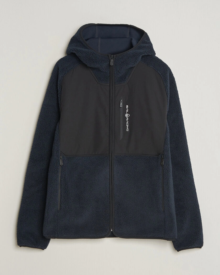Sail Racing Patrol Pile Full Zip Hoodie Dark Navy – Blå