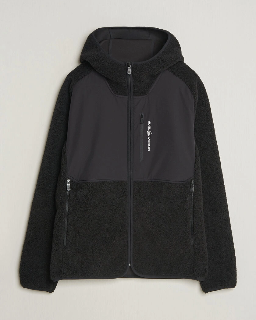 Sail Racing Patrol Pile Full Zip Hoodie Carbon – Svart