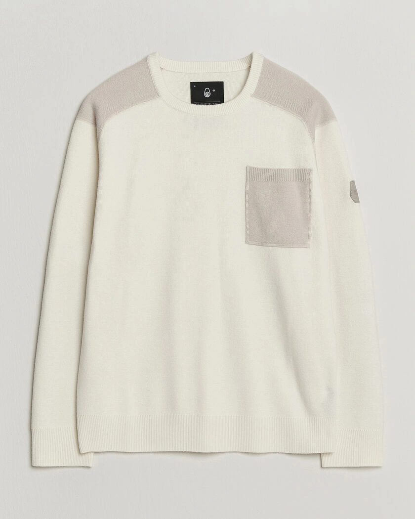 Sail Racing Spine Wool Knitted Sweater Off White – Vit