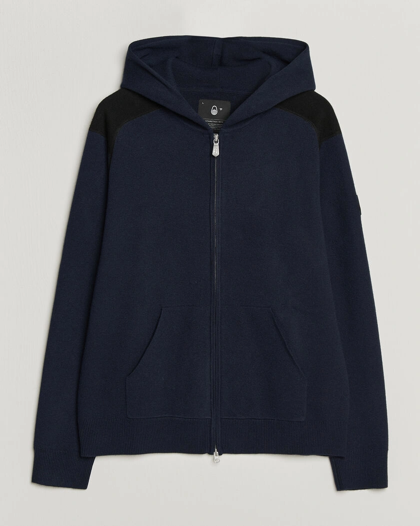 Sail Racing Spine Wool Knitted Full Zip Hoodie Dark Navy – Blå
