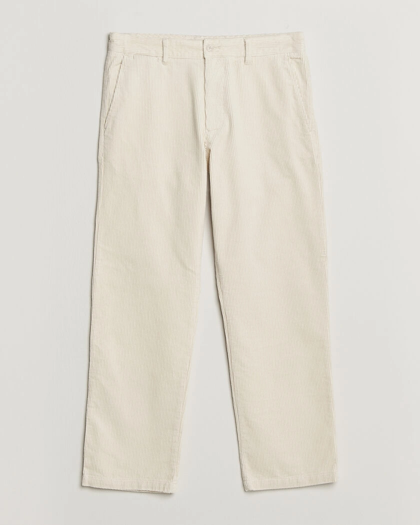 NN07 Aden Regular Fit Corduroy Chinos Ivory – Vit