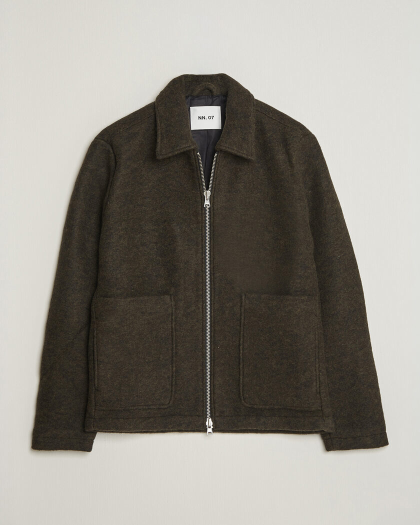 NN07 Gael Jacket Dark Army – Grön