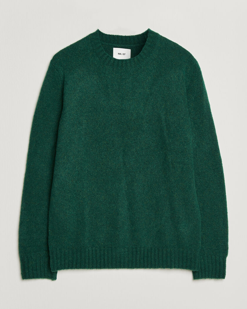 NN07 Lee Wool Knitted Sweater Eden Green – Grön