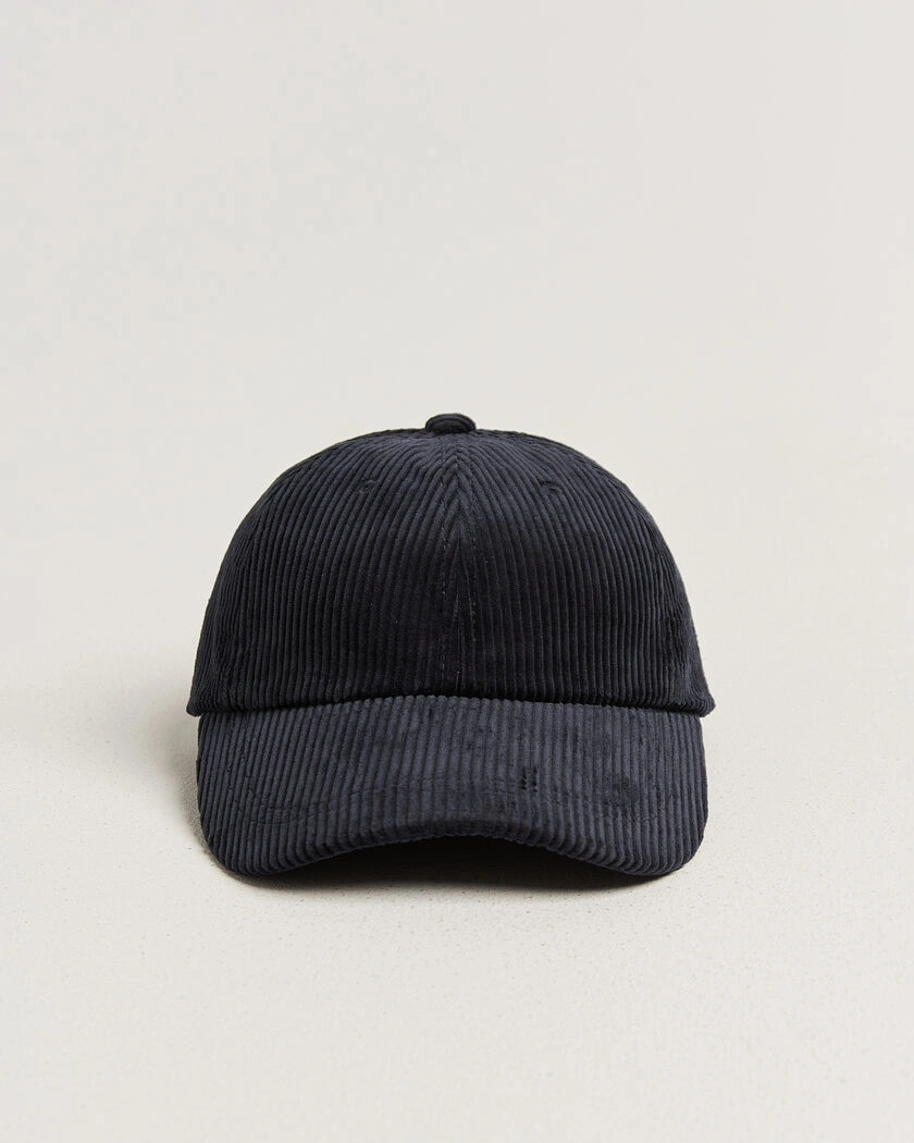 NN07 Corduroy Dad Cap Deep Navy – Blå