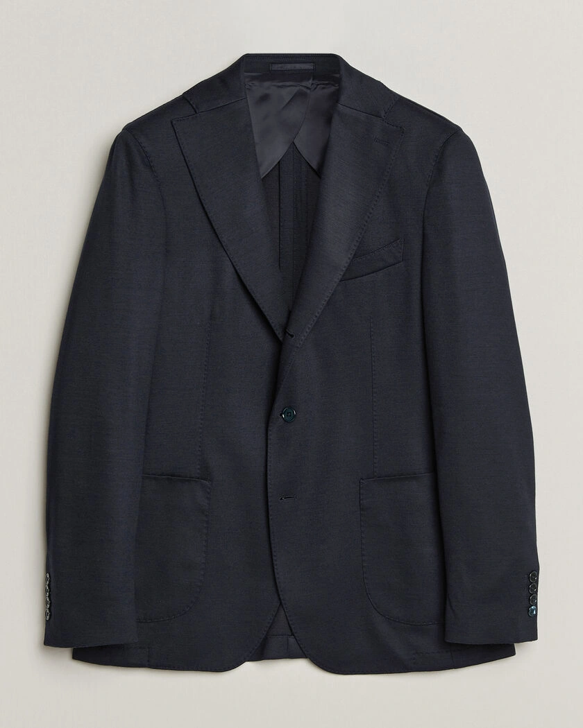 Stenströms Wool Jersey Blazer Navy – Blå