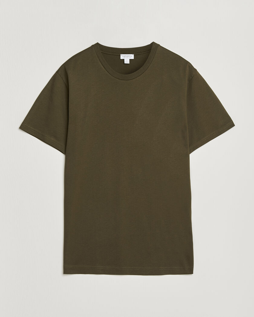 Sunspel Riviera Midweight T-Shirt Loden Green – Grön