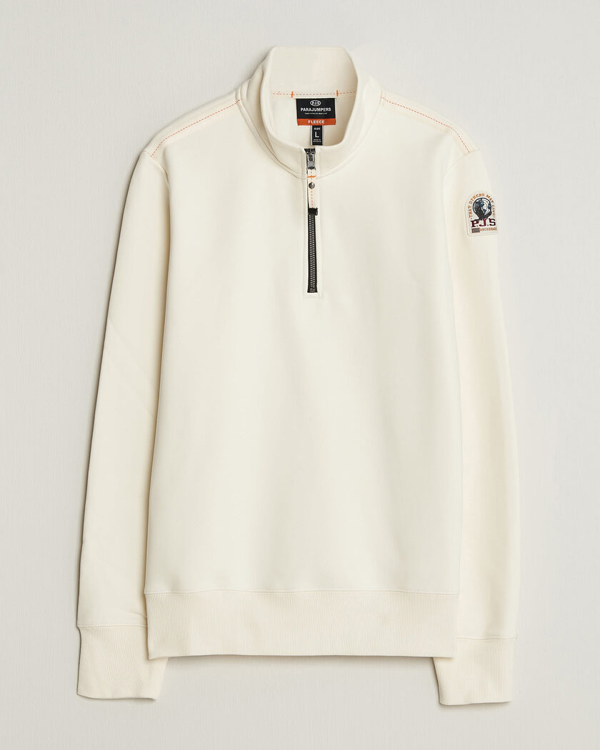 Parajumpers Broad Peak Super Easy Half Zip Sweatshirt Warm Ivory – Vit