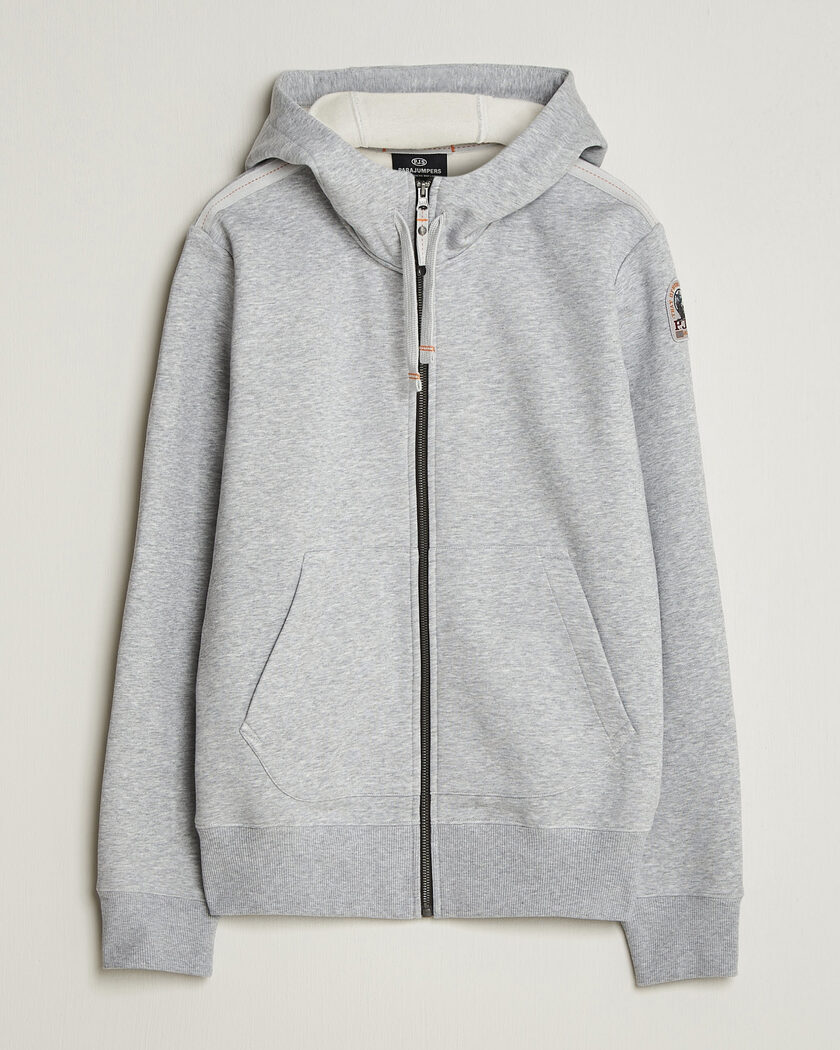 Parajumpers Charlie Super Easy Full Zip Ash Grey Melange – Grå