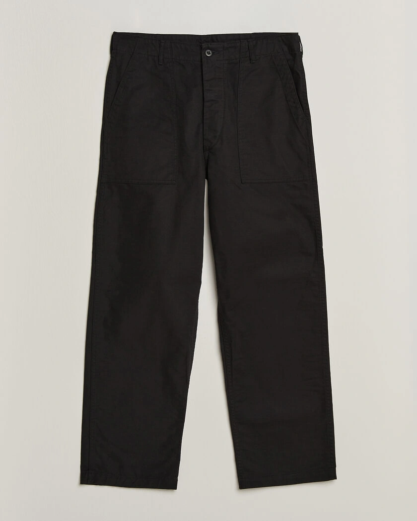orSlow Regular Fit Original Sateen Fatigue Pants Black – Svart