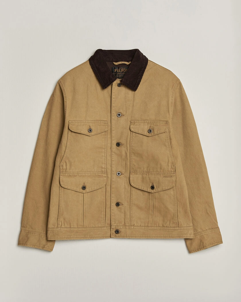 Filson Rustic Canvas Journeyman Canvas Jacket Antique Bronze – Beige