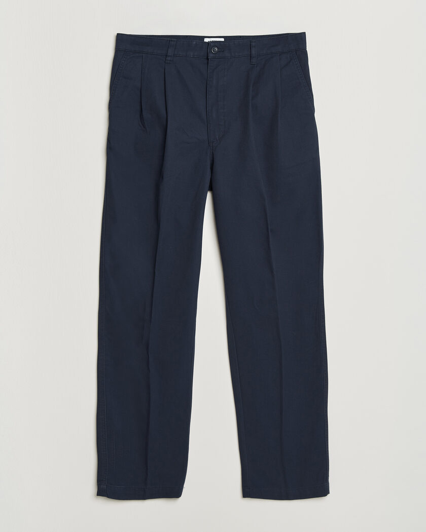 Dockers Original Pleated Chino Loose Navy – Blå