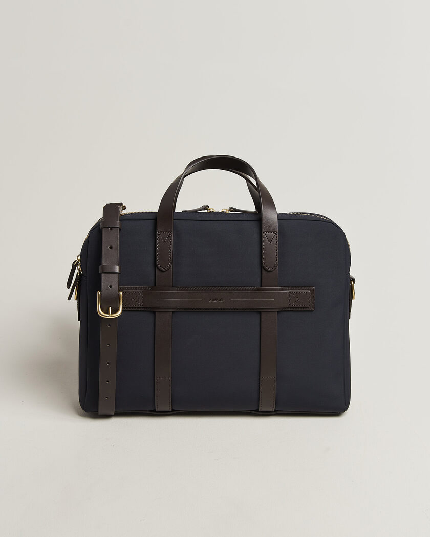 Mismo M/S Endeavour Briefcase Navy/Dark Brown – Blå