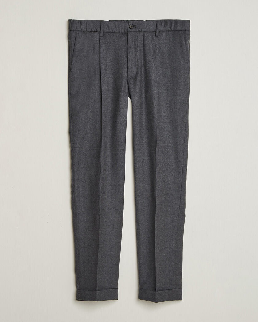 Briglia 1949 Isola Stretch Flannel Trousers Grey – Grå