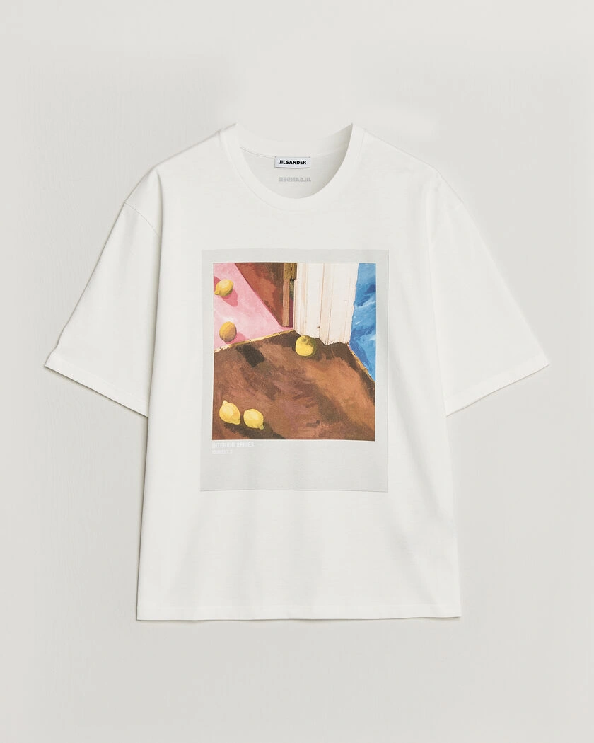 Jil Sander Photo Print T-Shirt White – Vit
